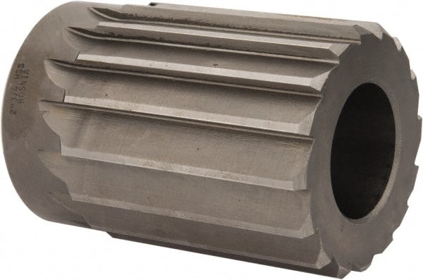Interstate - 2-3/4" Reamer Diam, Straight Flute Shell Reamer - Benchmark Tooling