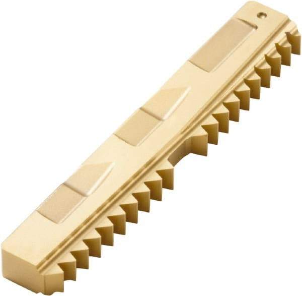 Seco - 14 TPI, Internal/External Thread, NPT Standard, R396.19 F30M Grade Thread Mill Insert - Carbide, TiAlN/TiN Coating - Benchmark Tooling