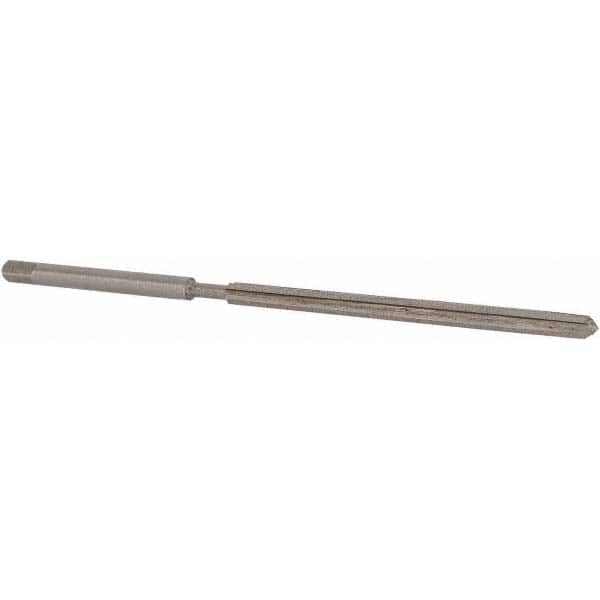 Made in USA - 3/32" Diam, Straight Shank, 1-1/4" Flute, Hand Reamer - Benchmark Tooling