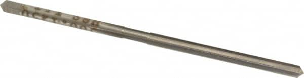 Made in USA - 1/8" Diam, Straight Shank, 1-1/2" Flute, Hand Reamer - Benchmark Tooling