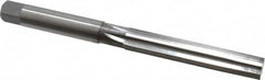 Made in USA - 9/16" Diam, Straight Shank, 3-1/4" Flute, Hand Reamer - Exact Industrial Supply