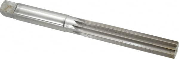 Made in USA - 1-1/8" Diam, Straight Shank, 5-13/16" Flute, Hand Reamer - Benchmark Tooling