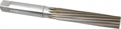 Made in USA - 1-1/4" Diam, Straight Shank, 6-1/8" Flute, Hand Reamer - Exact Industrial Supply