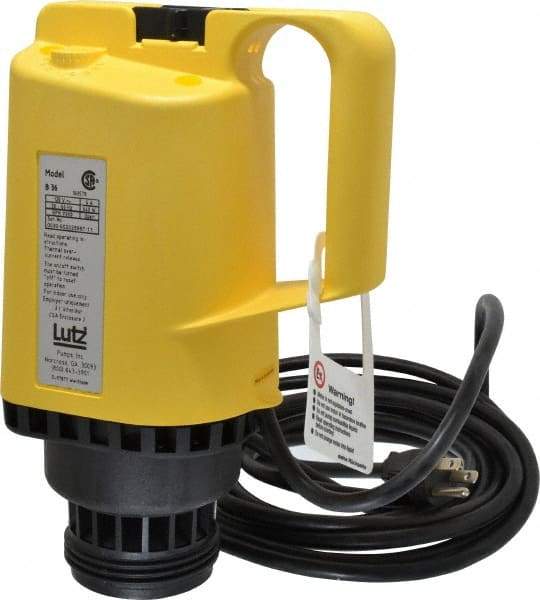 Lutz Pumps - 0.85 HP, Open Drip Proof Drum Pump Motor - For Use With All Lutz Pump Tubes, 120 Volt - Benchmark Tooling