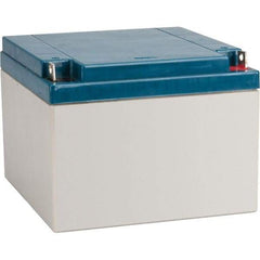 Mule - Lead-Acid, Nut/Bolt Terminal, 12 Volt, 26 Amp, Lead Rechargeable Battery - 6mm Hole Diam, 6.54" Wide x 4.92" High x 6.89" Deep - Benchmark Tooling