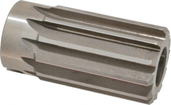 Made in USA - 1-1/2" Reamer Diam, Straight Flute Shell Reamer - Benchmark Tooling