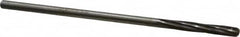 Interstate - 11/64" High Speed Steel Chucking Reamer - Spiral Flute, 0.1645" Straight Shank, 1-1/8" Flute Length, 4-1/2" OAL - Benchmark Tooling