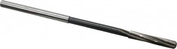 Interstate - 7/32" High Speed Steel Chucking Reamer - Spiral Flute, 0.2075" Straight Shank, 1-1/4" Flute Length, 5" OAL - Benchmark Tooling
