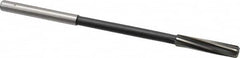 Interstate - 5/16" High Speed Steel Chucking Reamer - Spiral Flute, 0.2792" Straight Shank, 1-1/2" Flute Length, 6" OAL - Benchmark Tooling