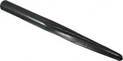 Made in USA - 7/16" Reamer Diam, 1/4" Small End Diam, 1/2" Diam Straight Shank, 3-1/2" Flute, Bridge Reamer - Benchmark Tooling