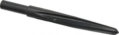 Made in USA - 5/8" Reamer Diam, 11/32" Small End Diam, 1/2" Diam Straight Shank, 4-1/2" Flute, Bridge Reamer - Benchmark Tooling