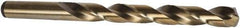 Precision Twist Drill - 43/64" 135° Cobalt Jobber Drill - Oxide/Gold Finish, Right Hand Cut, Spiral Flute, Straight Shank, 7-5/8" OAL, Split Point - Benchmark Tooling