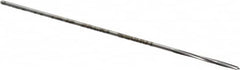 Made in USA - 3/64" High Speed Steel 4 Flute Chucking Reamer - Spiral Flute, 0.0455" Straight Shank, 1/2" Flute Length, 2-1/2" OAL - Benchmark Tooling