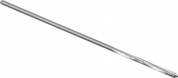 Made in USA - 5/64" High Speed Steel 4 Flute Chucking Reamer - Spiral Flute, 0.072" Straight Shank, 3/4" Flute Length, 3" OAL - Benchmark Tooling