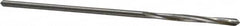 Made in USA - 3/32" High Speed Steel 4 Flute Chucking Reamer - Spiral Flute, 0.088" Straight Shank, 3/4" Flute Length, 3" OAL - Benchmark Tooling
