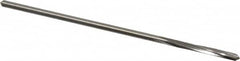 Made in USA - 7/64" High Speed Steel 4 Flute Chucking Reamer - Spiral Flute, 0.103" Straight Shank, 7/8" Flute Length, 3-1/2" OAL - Benchmark Tooling