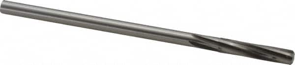 Made in USA - 19/64" High Speed Steel 6 Flute Chucking Reamer - Spiral Flute, 0.2792" Straight Shank, 1-1/2" Flute Length, 6" OAL - Benchmark Tooling