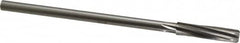 Made in USA - 25/64" High Speed Steel 6 Flute Chucking Reamer - Spiral Flute, 0.3105" Straight Shank, 1-3/4" Flute Length, 7" OAL - Benchmark Tooling