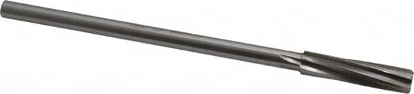 Made in USA - 13/32" High Speed Steel 6 Flute Chucking Reamer - Spiral Flute, 0.3105" Straight Shank, 1-3/4" Flute Length, 7" OAL - Benchmark Tooling