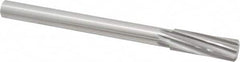 Made in USA - 7/8" High Speed Steel 8 Flute Chucking Reamer - Spiral Flute, 3/4" Straight Shank, 2-5/8" Flute Length, 10" OAL - Benchmark Tooling