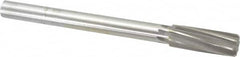 Made in USA - 15/16" High Speed Steel 8 Flute Chucking Reamer - Spiral Flute, 3/4" Straight Shank, 2-5/8" Flute Length, 10" OAL - Benchmark Tooling