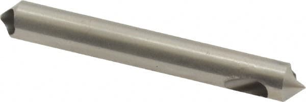 M.A. Ford - 3/16" Head Diam, 3/16" Shank Diam, 0 Flute 90° High Speed Steel Countersink - Bright Finish, 1-1/2" OAL, Single End, Straight Shank, Right Hand Cut - Benchmark Tooling