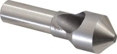 M.A. Ford - 13/16" Head Diam, 1/2" Shank Diam, 0 Flute 90° High Speed Steel Countersink - Bright Finish, 2-5/8" OAL, Single End, Straight Shank, Right Hand Cut - Benchmark Tooling