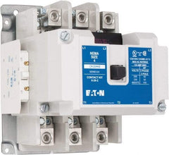 Eaton Cutler-Hammer - 3 Pole, 110 VAC at 50 Hz, 120 VAC at 60 Hz and 600 Volt, 135 Continuous Amp, 1 hp, Open NEMA Combination Starter - ABS Type Approved, cUL Listed, NEMA ICS 2-1993, UL Listed - Benchmark Tooling