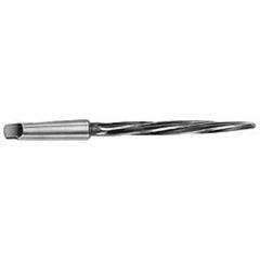 Interstate - 1-7/16" Reamer Diam, 1-3/16" Small End Diam, 4MT Morse Taper Shank, 7-3/8" Flute, Bridge Reamer - Benchmark Tooling