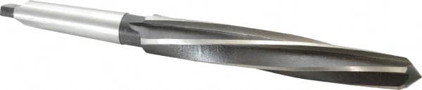 Interstate - 1-3/16" Reamer Diam, 59/64" Small End Diam, 3MT Morse Taper Shank, 7-3/8" Flute, Bridge Reamer - Benchmark Tooling