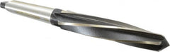 Interstate - 1-1/2" Reamer Diam, 1-1/4" Small End Diam, 4MT Morse Taper Shank, 7-3/8" Flute, Bridge Reamer - Benchmark Tooling