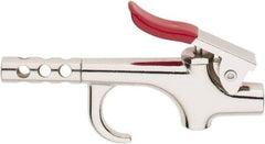 Value Collection - 145 Max psi Safety Booster Thumb Lever Blow Gun - 1/4 NPT, 3" Tube Length, Chrome Plated Zinc - Benchmark Tooling