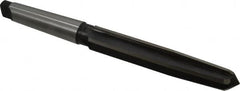 Interstate - 1-3/8" Reamer Diam, 1-1/8" Small End Diam, 4MT Morse Taper Shank, 7-3/8" Flute, Bridge Reamer - Benchmark Tooling