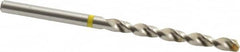 Accupro - #20 130° Vanadium High Speed Steel Jobber Drill - Bright Finish, Right Hand Cut, Spiral Flute, Straight Shank, 75mm OAL, Split Point - Benchmark Tooling