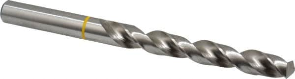 Accupro - 12mm 130° Vanadium High Speed Steel Jobber Drill - Bright Finish, Right Hand Cut, Spiral Flute, Straight Shank, 151mm OAL, Split Point - Benchmark Tooling