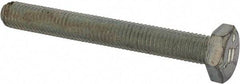 Made in USA - 1/2-20 UNF, 2" Length Under Head Hex Head Cap Screw - Fully Threaded, Grade 5 Steel, Zinc-Plated Finish, 3/4" Hex - Benchmark Tooling