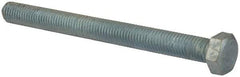 Made in North America - 5/8-11 UNC, 7" Length Under Head Hex Head Cap Screw - Fully Threaded, Grade 5 Steel, Zinc-Plated Finish, 15/16" Hex - Benchmark Tooling