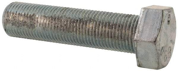 Made in USA - 5/8-18 UNF, 2-1/2" Length Under Head Hex Head Cap Screw - Fully Threaded, Grade 5 Steel, Zinc-Plated Finish, 15/16" Hex - Benchmark Tooling