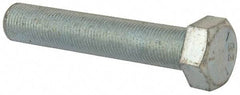 Made in USA - 5/8-18 UNF, 3-1/2" Length Under Head Hex Head Cap Screw - Fully Threaded, Grade 5 Steel, Zinc-Plated Finish, 15/16" Hex - Benchmark Tooling