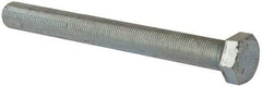 Made in North America - 5/8-18 UNF, 6" Length Under Head Hex Head Cap Screw - Fully Threaded, Grade 5 Steel, Zinc-Plated Finish, 15/16" Hex - Benchmark Tooling