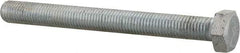 Made in North America - 3/4-10 UNC, 7-1/2" Length Under Head Hex Head Cap Screw - Fully Threaded, Grade 5 Steel, Zinc-Plated Finish, 1-1/8" Hex - Benchmark Tooling