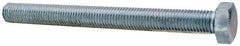 Made in North America - 3/4-10 UNC, 8" Length Under Head Hex Head Cap Screw - Fully Threaded, Grade 5 Steel, Zinc-Plated Finish, 1-1/8" Hex - Benchmark Tooling
