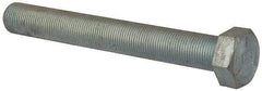 Made in North America - 3/4-16 UNF, 6" Length Under Head Hex Head Cap Screw - Fully Threaded, Grade 5 Steel, Zinc-Plated Finish, 1-1/8" Hex - Benchmark Tooling