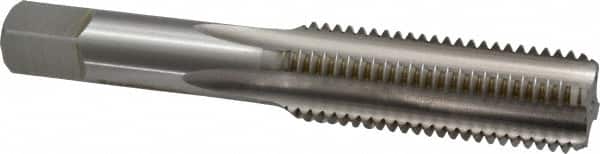 Hertel - M16x2.00 Metric Coarse 6H 4 Flute Bright Finish High Speed Steel Straight Flute Standard Hand Tap - Bottoming, Right Hand Thread, 3-13/16" OAL, D7 Limit - Exact Industrial Supply