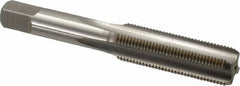 Hertel - M14x1.25 Metric Fine 4 Flute Bright Finish High Speed Steel Straight Flute Standard Hand Tap - Bottoming, Right Hand Thread, 3-19/32" OAL, D6 Limit - Exact Industrial Supply