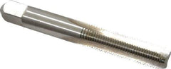 Hertel - 3/8-24 UNF 3B 3 Flute Bright Finish High Speed Steel Straight Flute Standard Hand Tap - Bottoming, Right Hand Thread, 2-15/16" OAL, 1-1/4" Thread Length, H3 Limit - Exact Industrial Supply