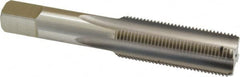 Hertel - 3/4-16 UNF 3B 4 Flute Bright Finish High Speed Steel Straight Flute Standard Hand Tap - Bottoming, Right Hand Thread, 4-1/4" OAL, H3 Limit - Exact Industrial Supply