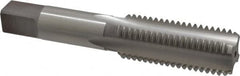 Hertel - 7/8-9 UNC 3B 4 Flute Bright Finish High Speed Steel Straight Flute Standard Hand Tap - Bottoming, Right Hand Thread, 4-11/16" OAL, H4 Limit - Exact Industrial Supply