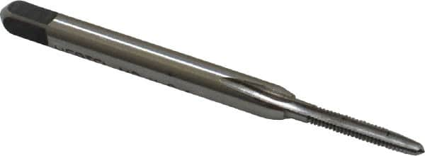 Hertel - M2x0.40 Metric Coarse 6H 3 Flute Bright Finish High Speed Steel Straight Flute Standard Hand Tap - Taper, Right Hand Thread, 1-3/4" OAL, D3 Limit - Exact Industrial Supply