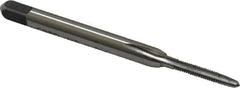 Hertel - M2x0.40 Metric Coarse 6H 3 Flute Bright Finish High Speed Steel Straight Flute Standard Hand Tap - Taper, Right Hand Thread, 1-3/4" OAL, D3 Limit - Exact Industrial Supply